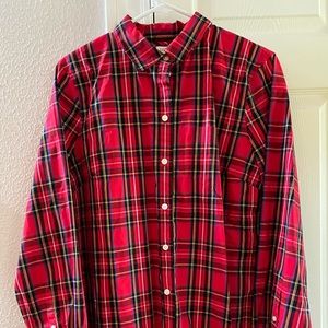 NWT - JCrew red plaid slim fit button down